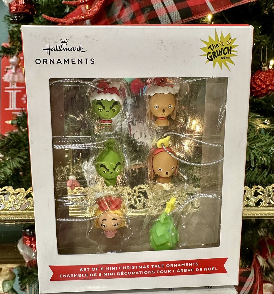 2023 Hallmark The Grinch Miniature  Mini  Ornament Set