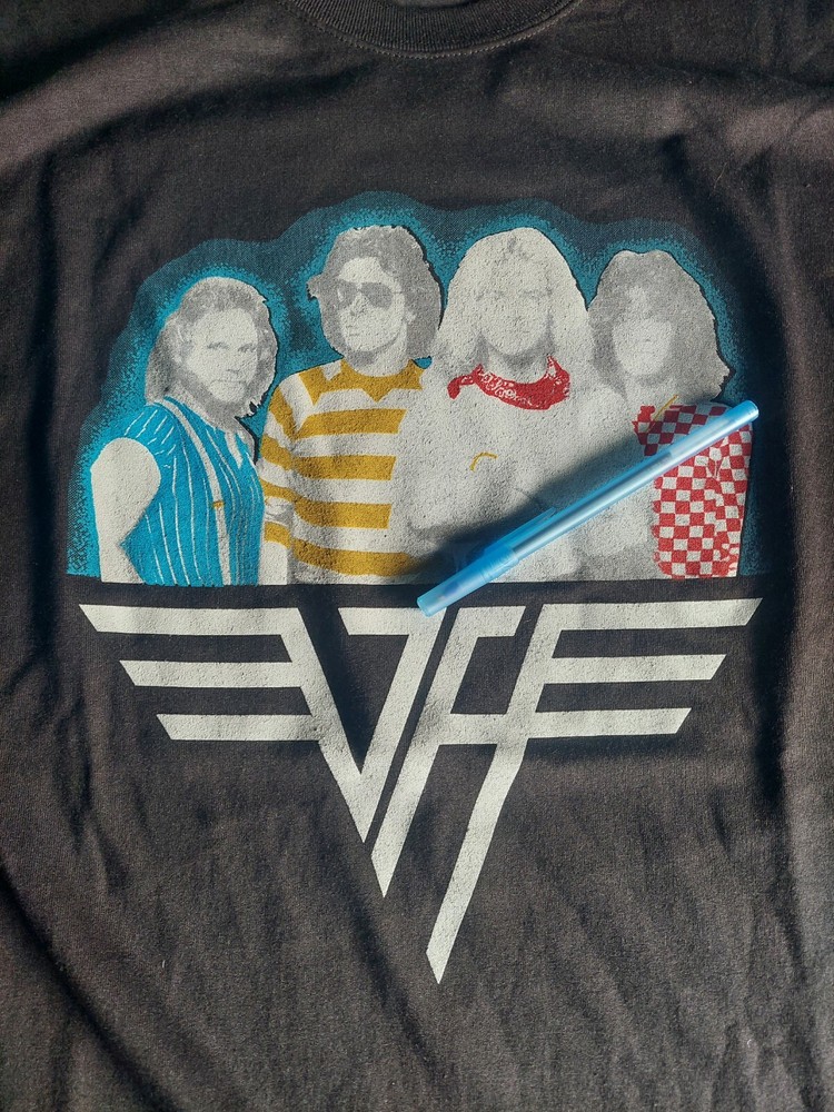 VAN HALEN EDDIE SHIRT HEAVY METAL ROCK 1984 DAVID LEE ROTH BULLETBOYS KIX ACDC