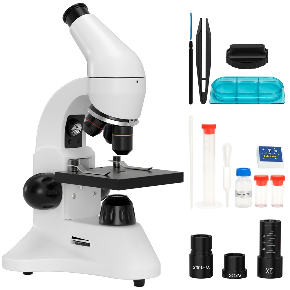 Compound Monocular Microscope For Adults Students 40X-2000X Magnification