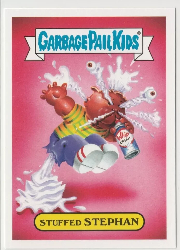 Stuffed Stephan Garbage Pail Kids GPK 2017 Adam-geddon Series 5b