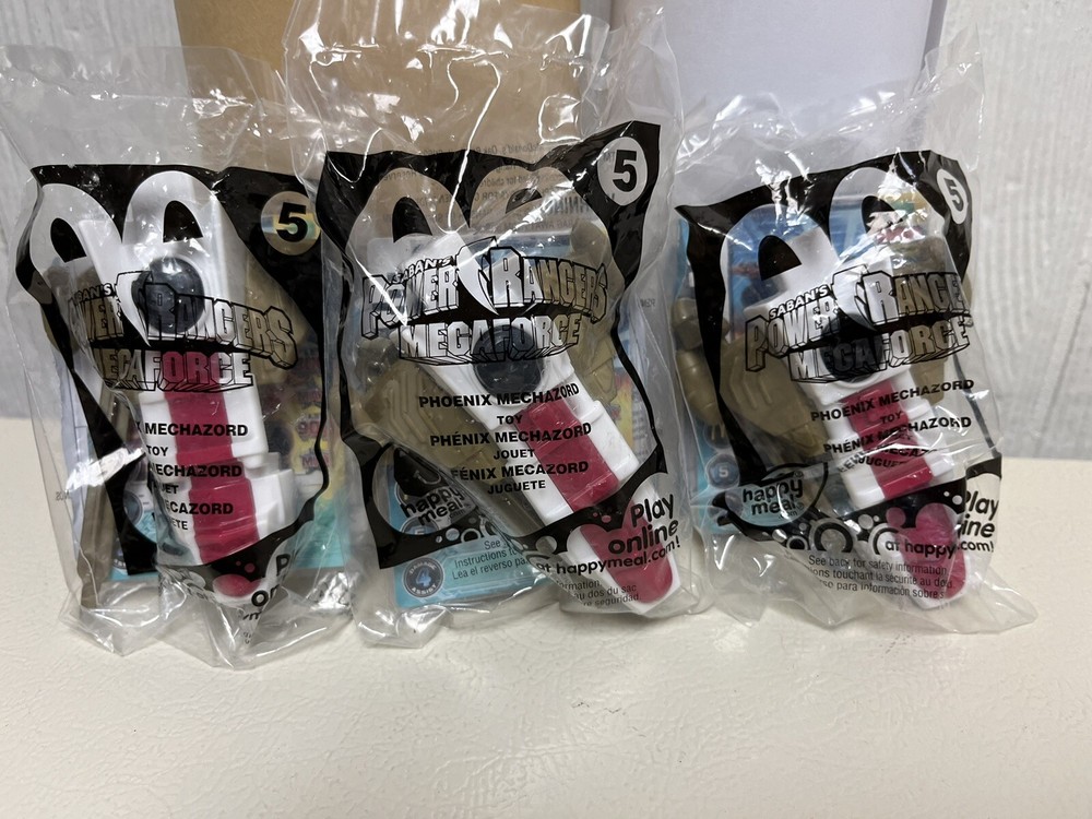(3) McDonalds Power Rangers Mega# 5 Sealed 12/11/24 M