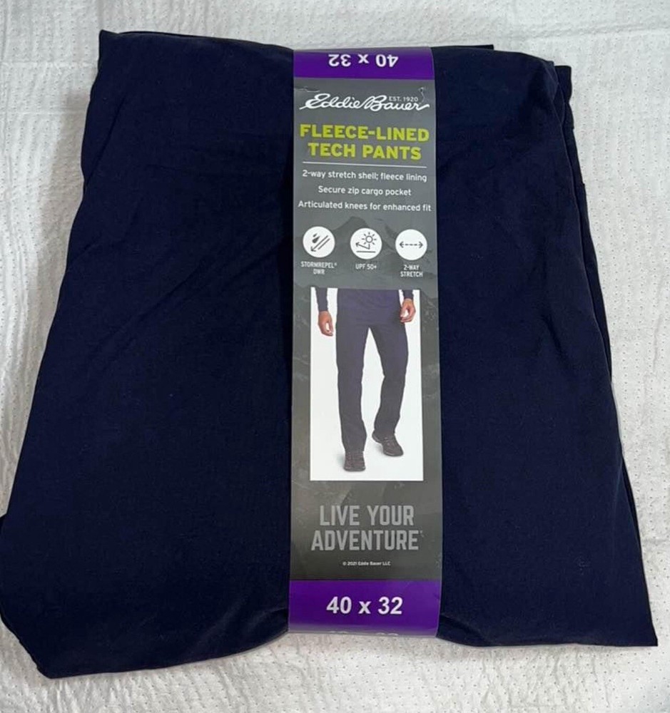 Eddie Bauer Men's Fleece Lined Pant Size 40*32. New