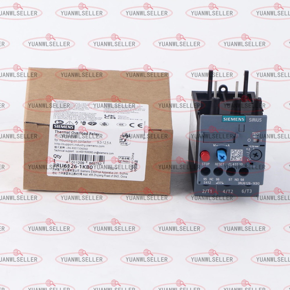 1PC NEW Siemens Thermal Overload Relays 3RU6126-1KB0 9-12.5A 3RU61261KB0