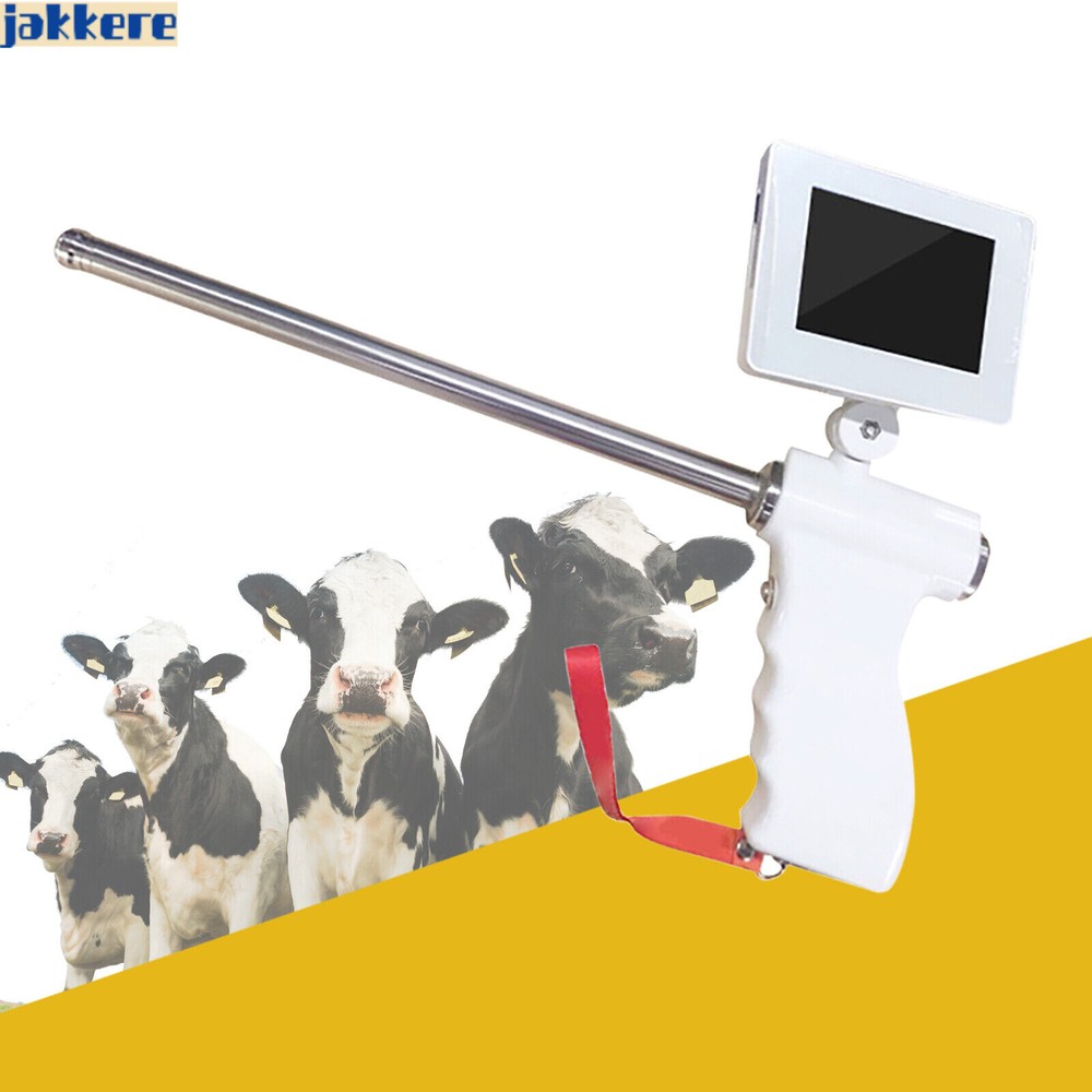 Visual Artificial Insemination Gun Cow Kit Camera with 360 Adjustable Screen NEW-image