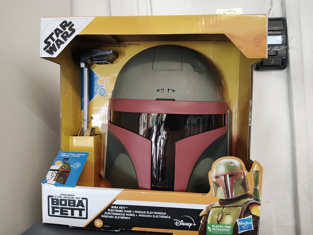 NEW Star Wars Mandalorian Boba Fett Electronic Sound Effects Mask Helmet Costume