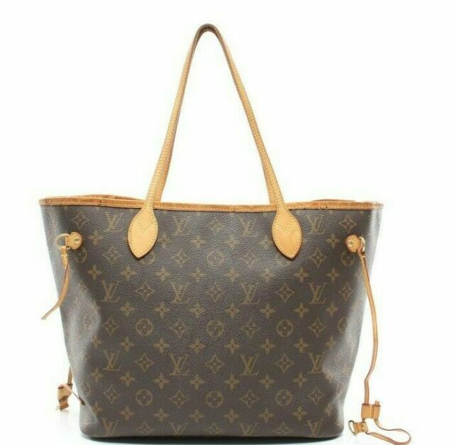 Louis Vuitton Neverfull Tote MM Brown Canvas Monogram