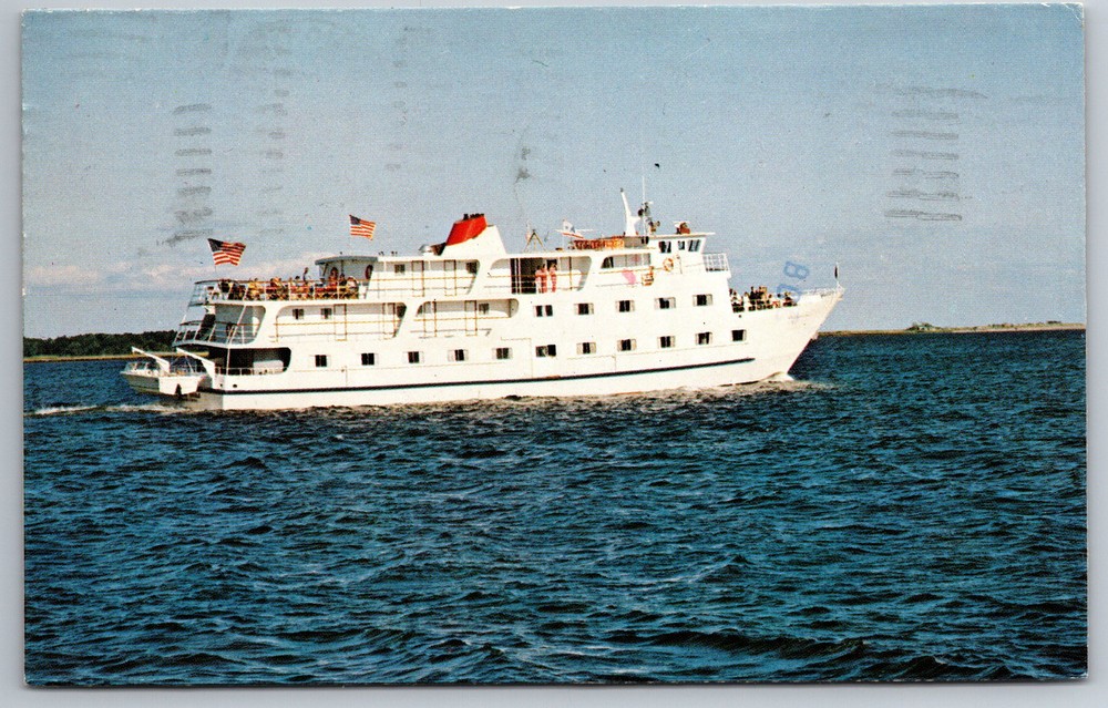 American Eagle Coastal Cruise Ship CT MD FL East Coast C1970s Postcard AA24