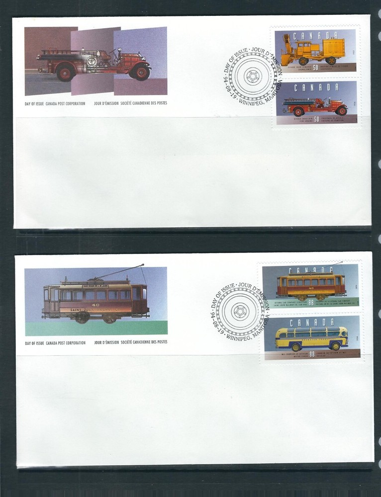 Canada SC # 1527a-f Historic Vehicles FDC . Canada Post Corporation