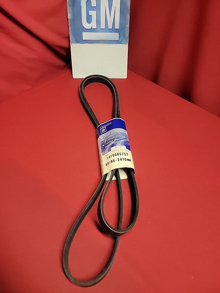 NOS GM 6 RIB SERPENTINE BELT 10085752