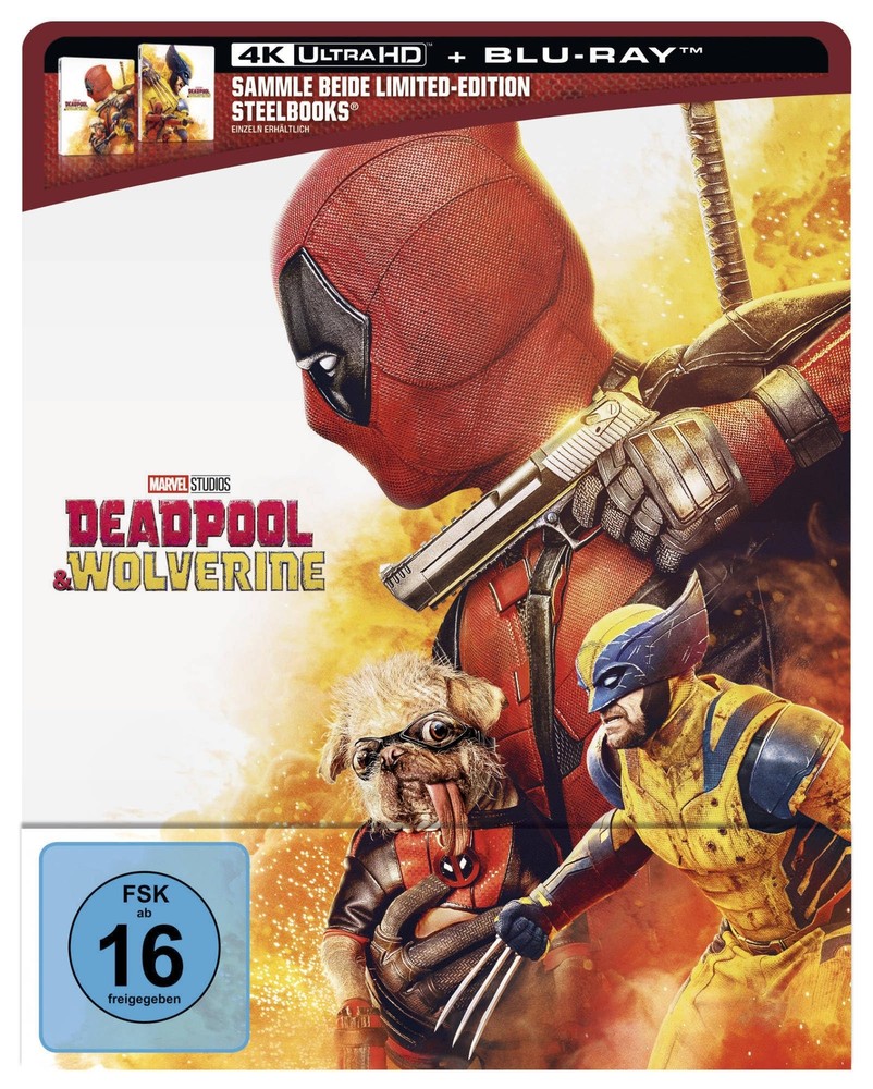 Marvel's Deadpool & Wolverine Steelbook 1 (Deadpool) German Imp (4K UHD Blu-ray)