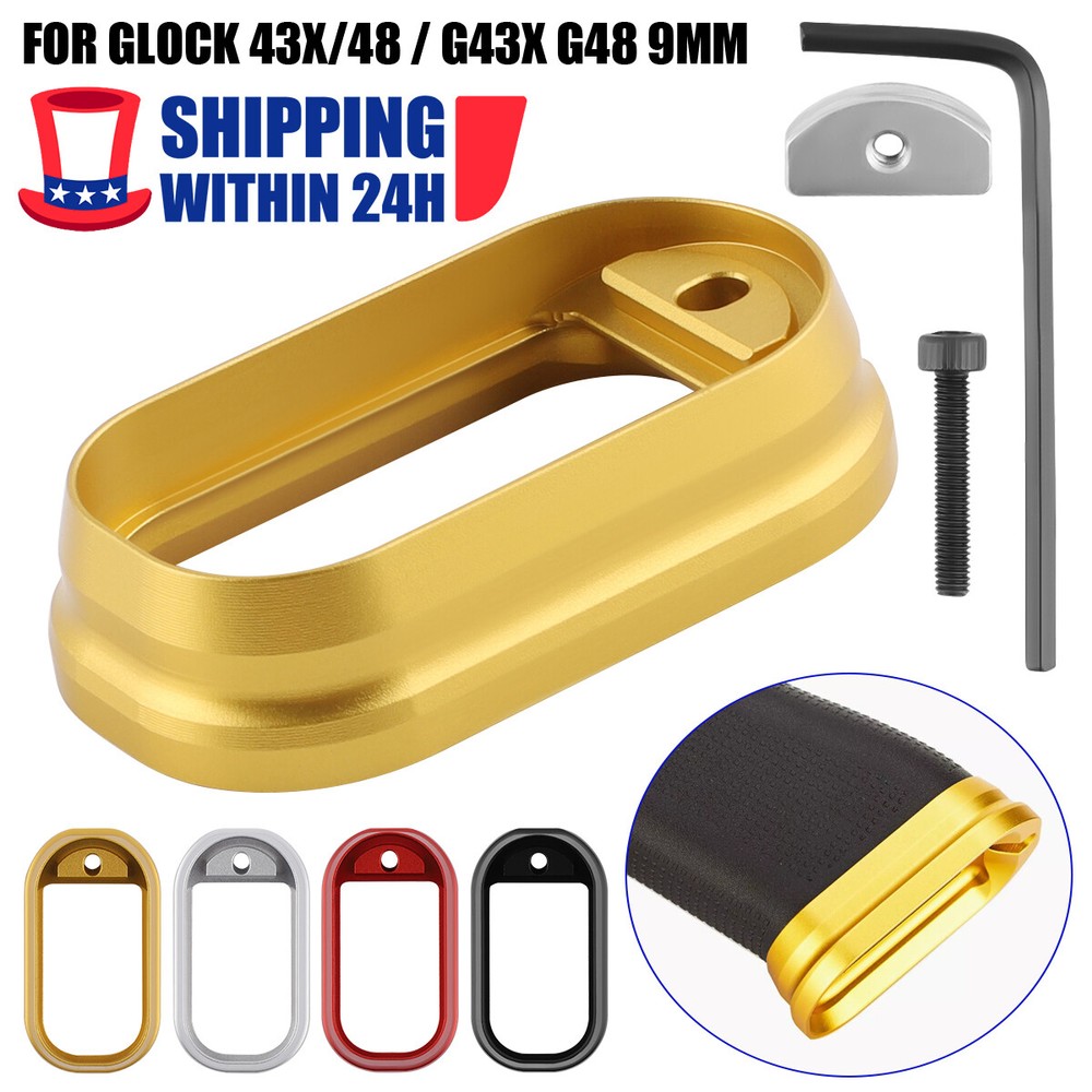 Flared Aluminum Magwell for Glock 43X 48 9mm USA Made