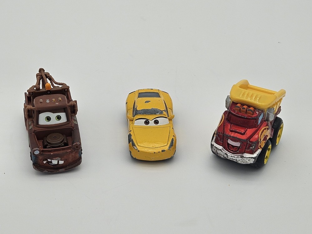 Disney Die Cast Cars, Set Of 3