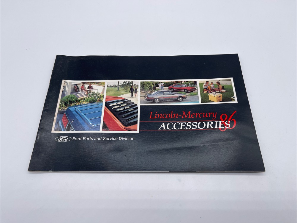 1986 Lincoln-Mercury Factory Accessories Car Sales Brochure Catalog  Continental