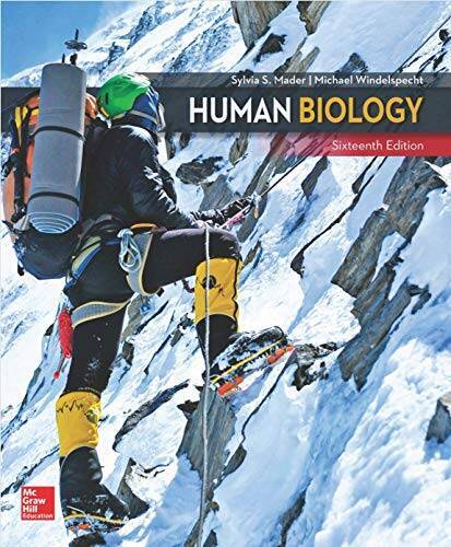 Human Biology (16th Edition) - Hardcover By Sylvia S. Mader - GOOD