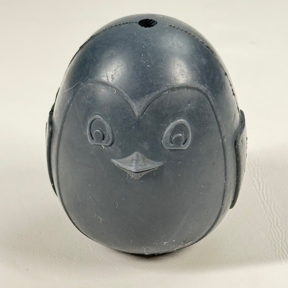 Bullymake Grey Penguin Treat Dispensing Toy For Dogs Lightly Used Durable Chew