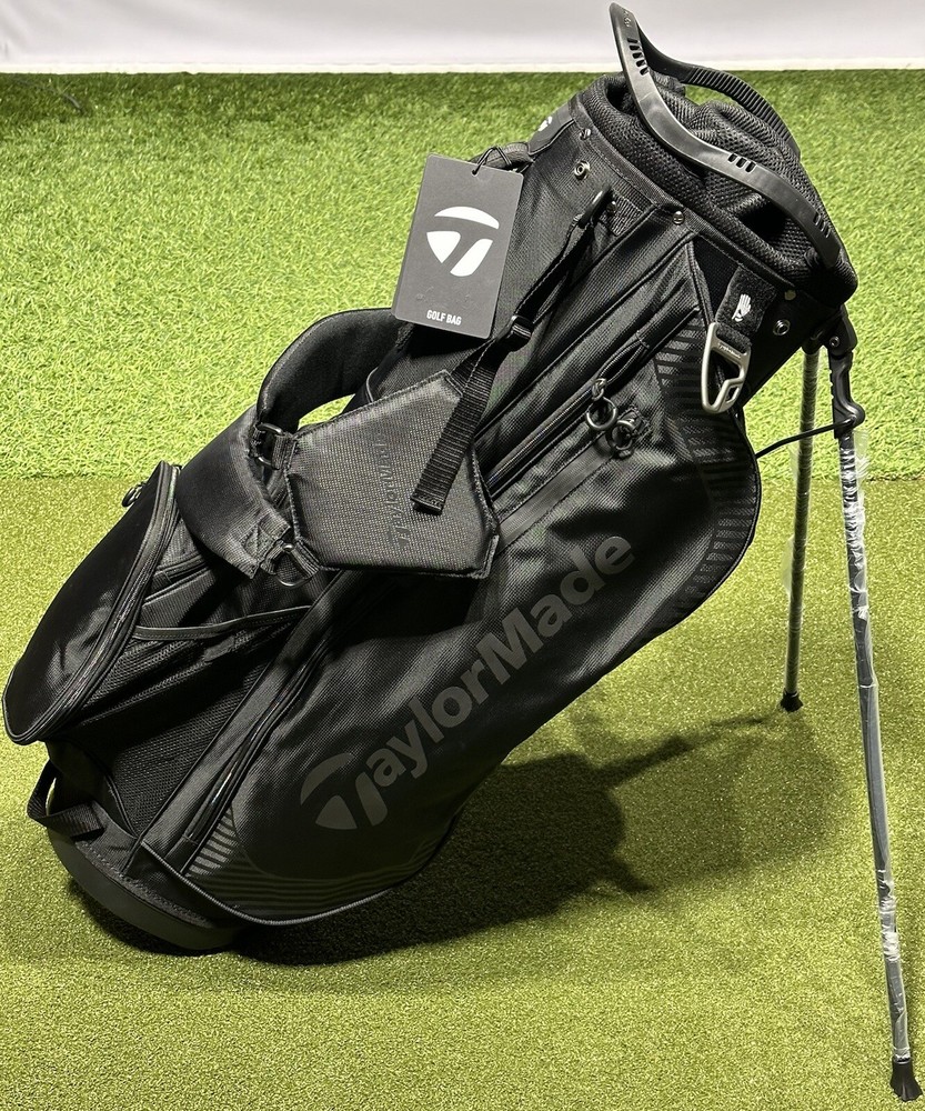 TaylorMade 2023 Pro Stand 8-Way Golf Bag Black with Rain Hood New #93225