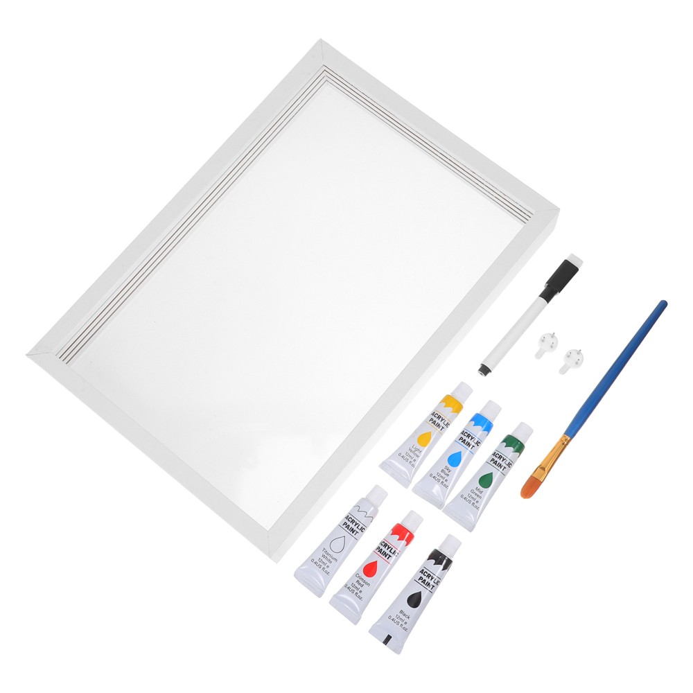 Family Keepsake Handprint Frame Kit Wooden Craft Picture Frame for Weddings