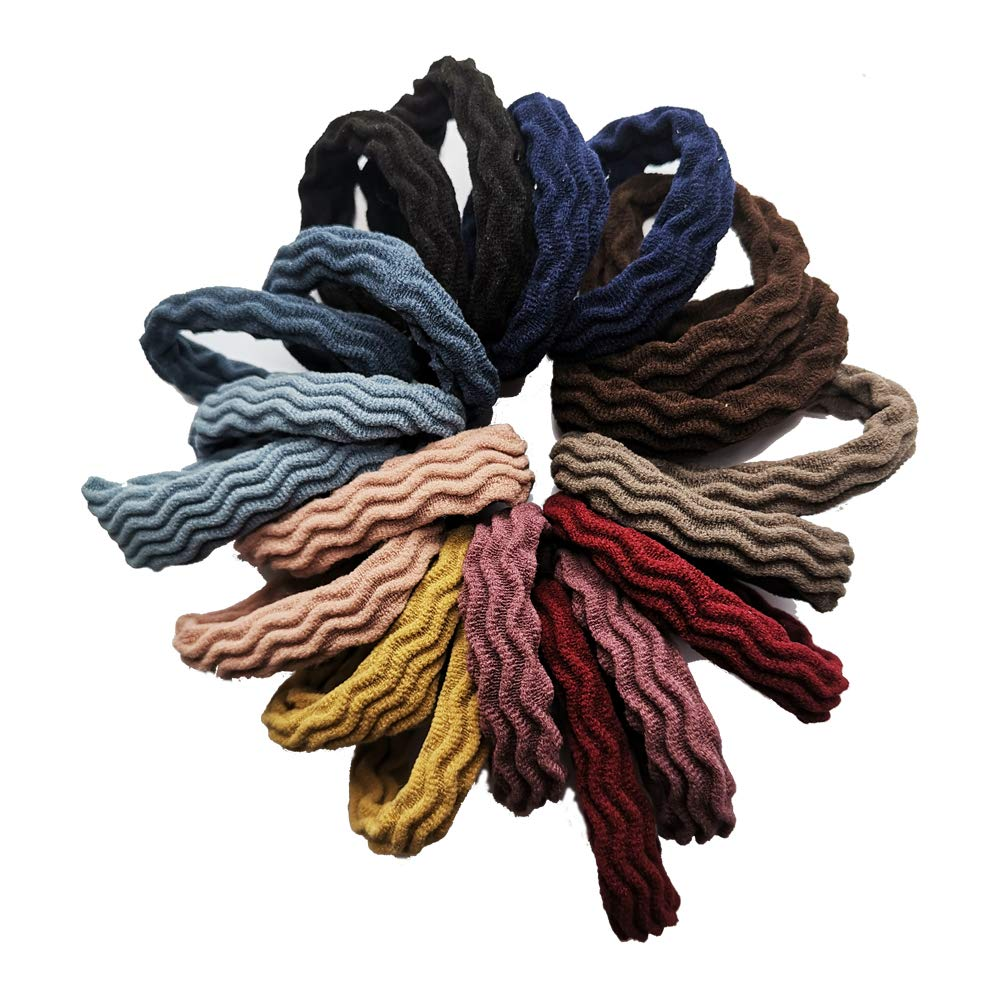 Seamless High Elastic Thickening Hair Ties for Ponytail Holders - Multiple Colors