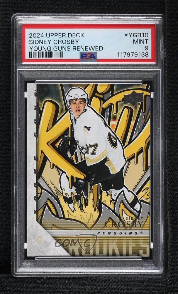 2024-25 Upper Deck Series 1 Young Guns Renewed Sidney Crosby #YGR-10 PSA 9 MINT