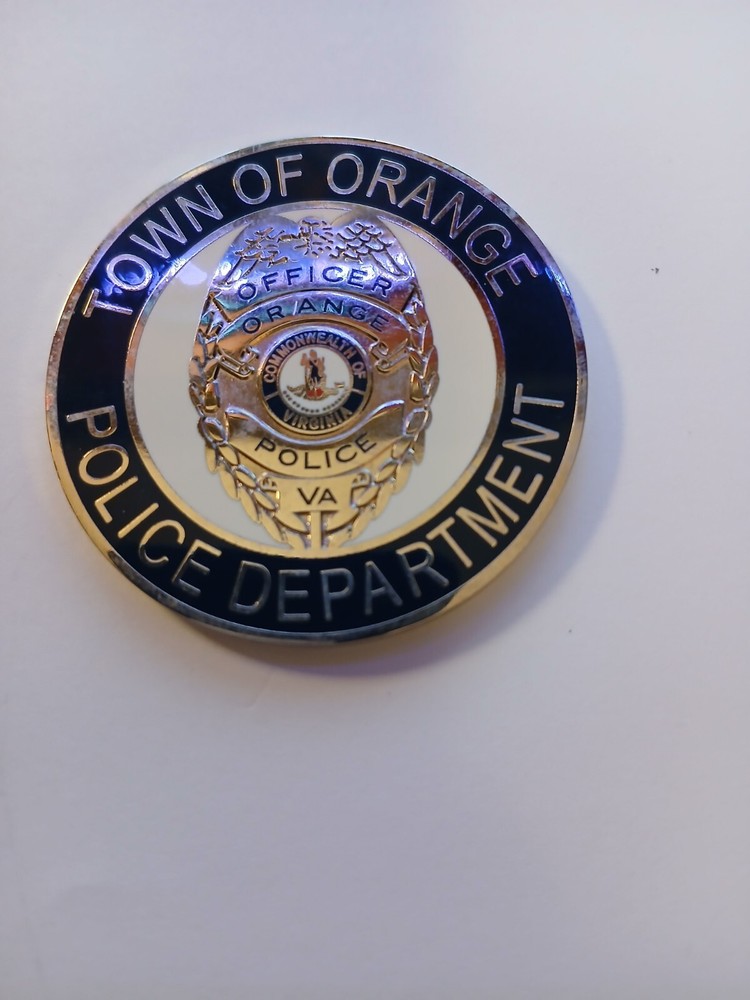 Orange Police Town Department Virginia VA Sheriff Coin Rare Challenge