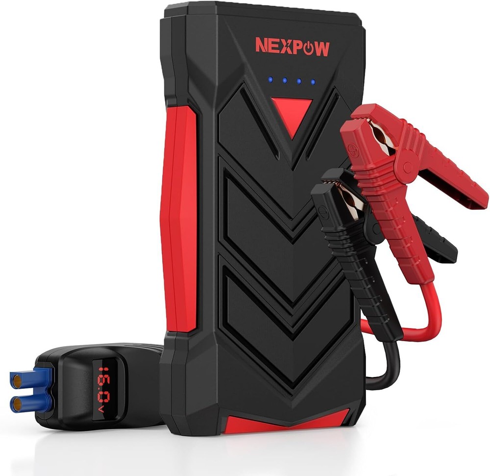NEXPOW Portable Jump Starter,12V Car Battery Starter Power Pack with...