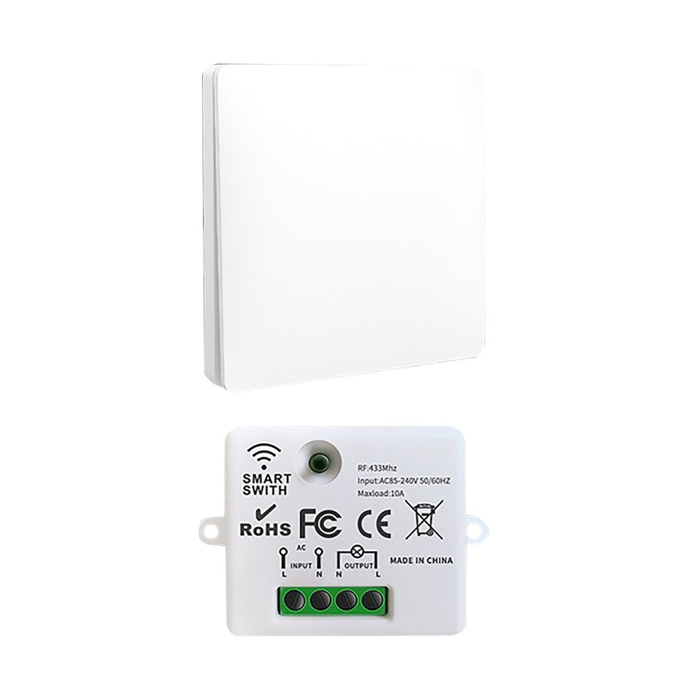 New 433MHz Wireless Remote Control Kinetic Self-powered Wall Light Switch