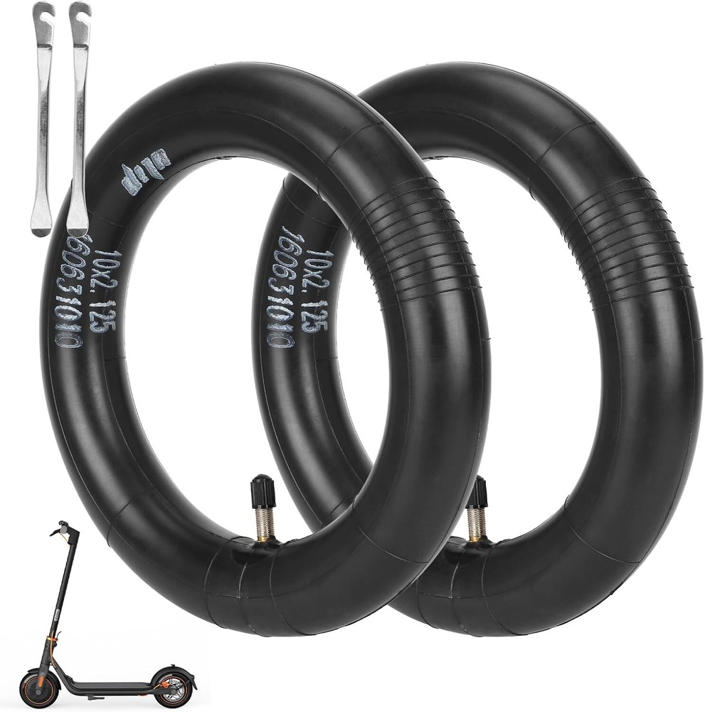 10x2.125 Inner Tubes with Straight Valve for Ninebot F30 F20 F25 F40 Scooter ...