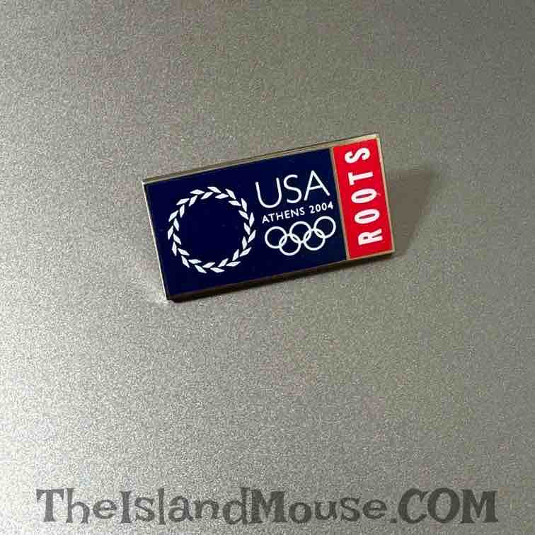 Rare Vintage Athens 2004 USA Olympics Roots Pin (U2:243)