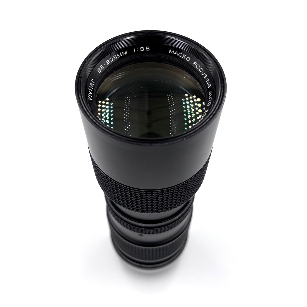 Vivitar Macro Focusing Auto Zoom 85-205mm 1:3.8 58mm Canon FD mount + Rear Cap
