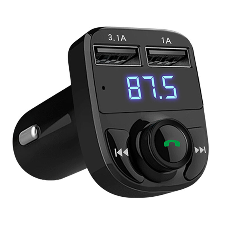 Car MP3 Audio Player Bluetooth Car Kit FM Transmitter Handsfree Calling 5V 4.1A