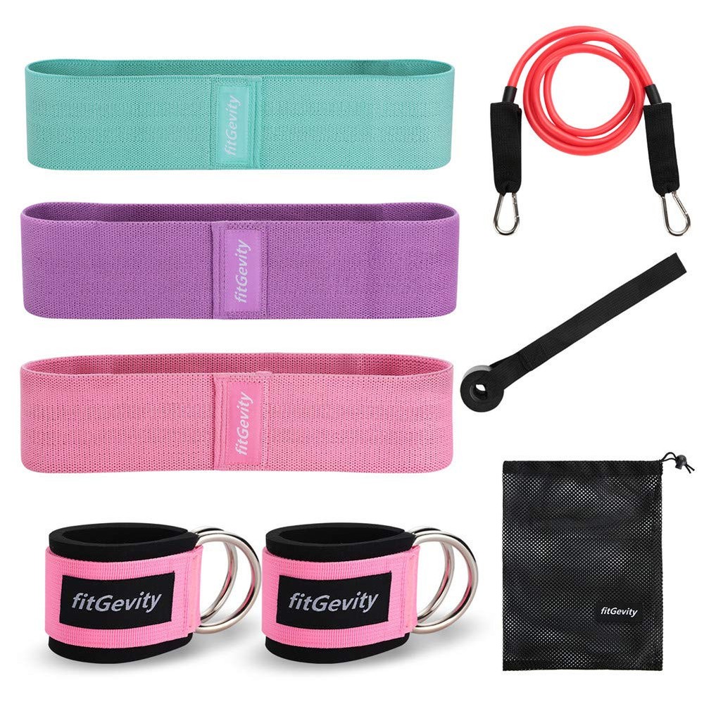 Non-Slip Fabric Resistance Bands for Effective Leg and Butt Workouts