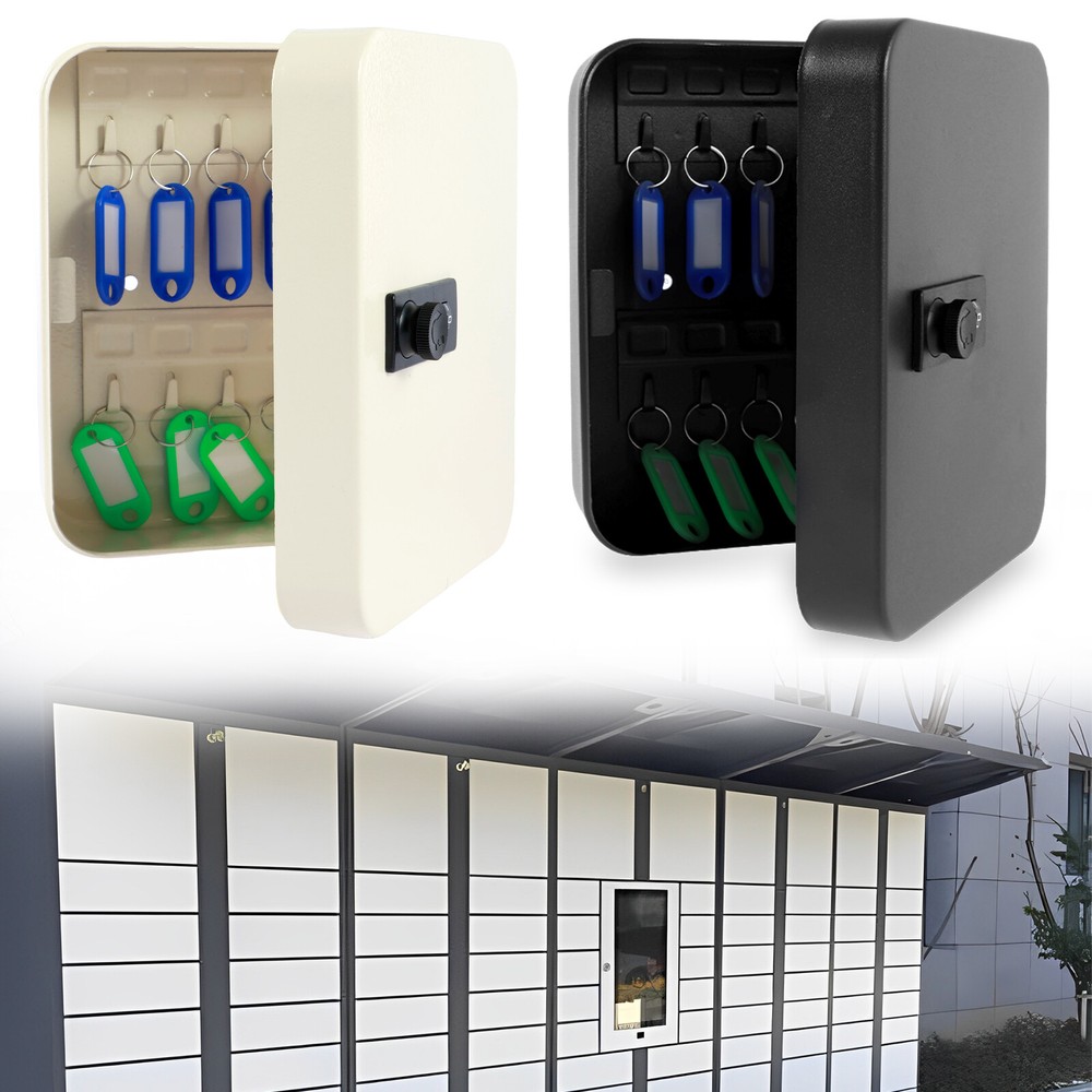 Wall Mounted 3-Digit Combination Key Safe Lock Box for Passwords  -image