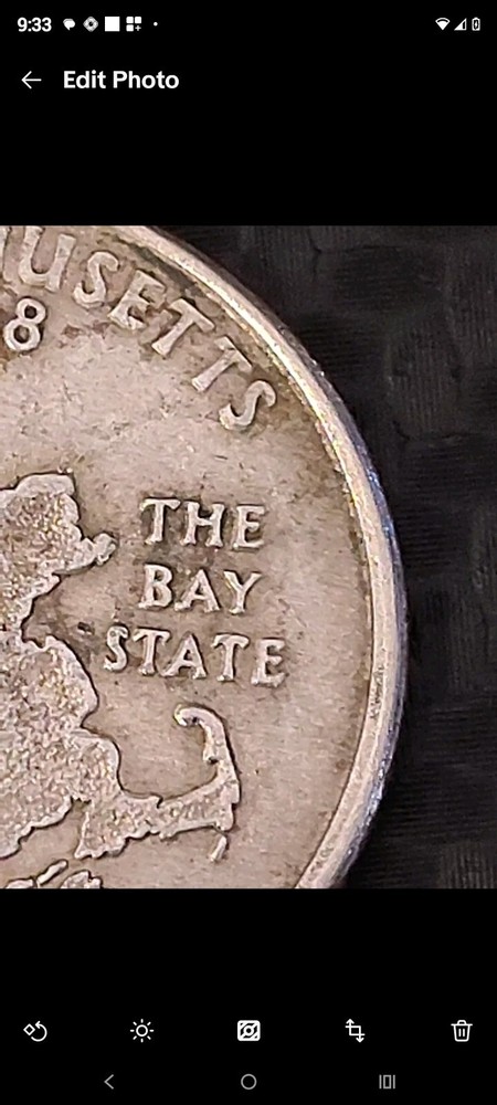 2000 P  Massachusetts State Quarter Ddr