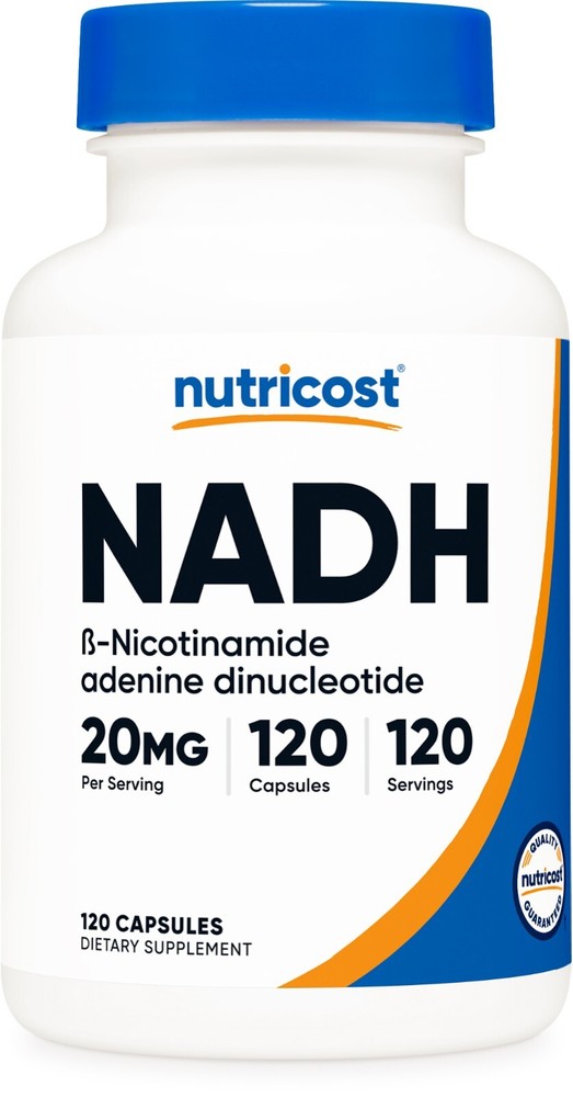 Nutricost NADH Supplement (20mg) 120 Capsules