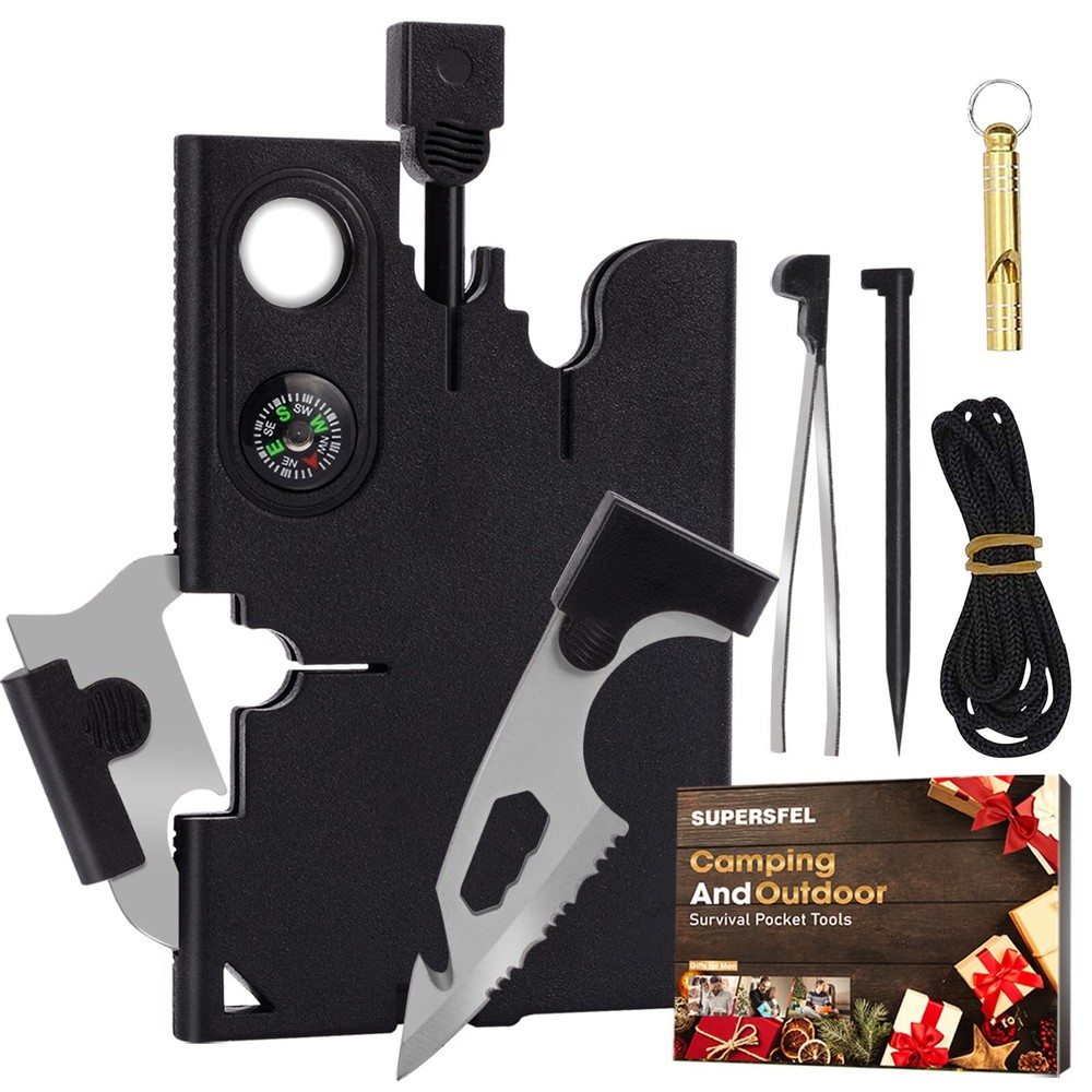 Credit Card Multitool 18 in 1 Cool Gadgets, Fathers Gift for Dad Men, Useful-image