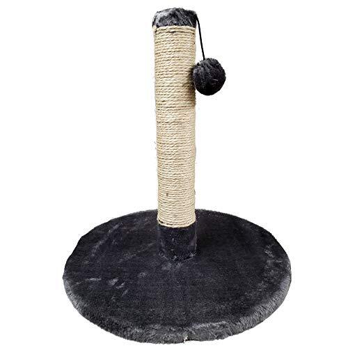 Grey Color Cat Scratch Tree with Teaser Ball 15.4 x 16.9 Inches Pet Toy New