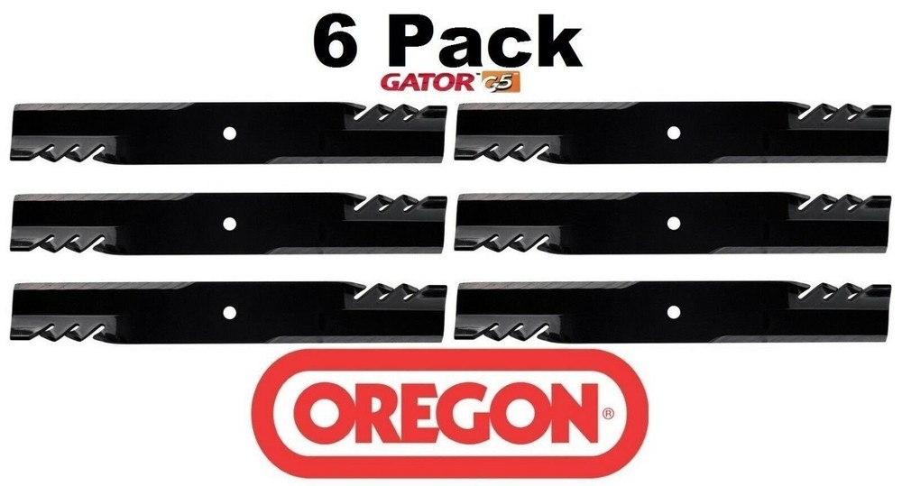 6 Pack Oregon 596-749 G5 Gator Mower Blade Compatible with Encore 543294