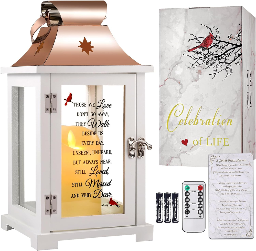 Memorial Lantern, Sympathy Gifts for Loss of Mom/Dad/Loved One, Bereavement Gift