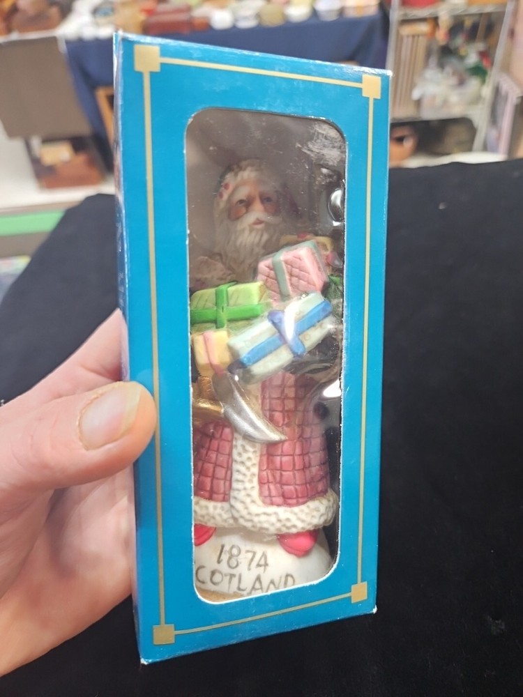 Vintage Old World Santa-SCOTLAND/1874 Porcelain Christmas Figurine In Box #8
