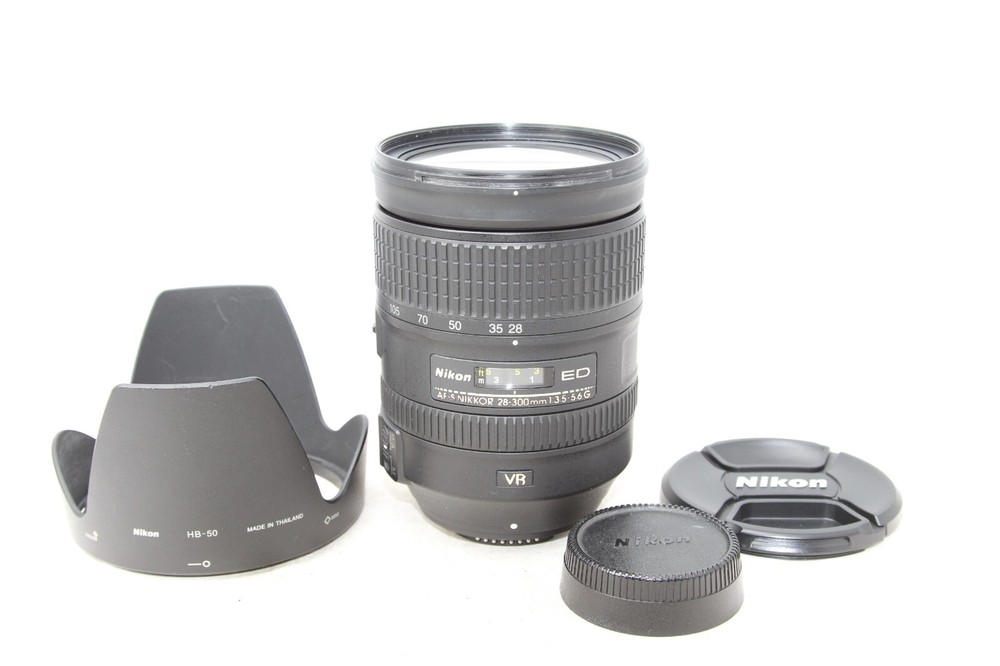 Nikon AF-S NIKKOR 28-300mm f/3.5-5.6G ED VR Zoom Lens like new #856
