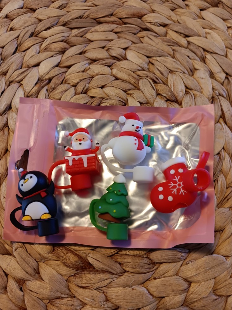 Stanley Tumbler Straw Toppers Reusable Caps Christmas Set of 20