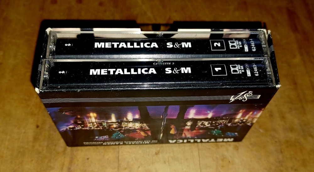 METALLICA S&M SYMPHONY VINTAGE CASSETTE TAPE SET w/BOX ELEKTRA RARE (1999) 🔥
