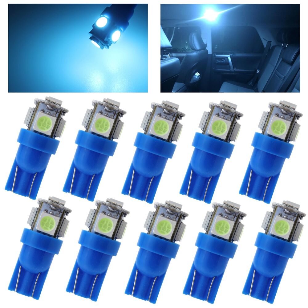 10 PCS T10 LED Light Bulb Kit, 5050 SMD Super Bright Car Interior Replacement