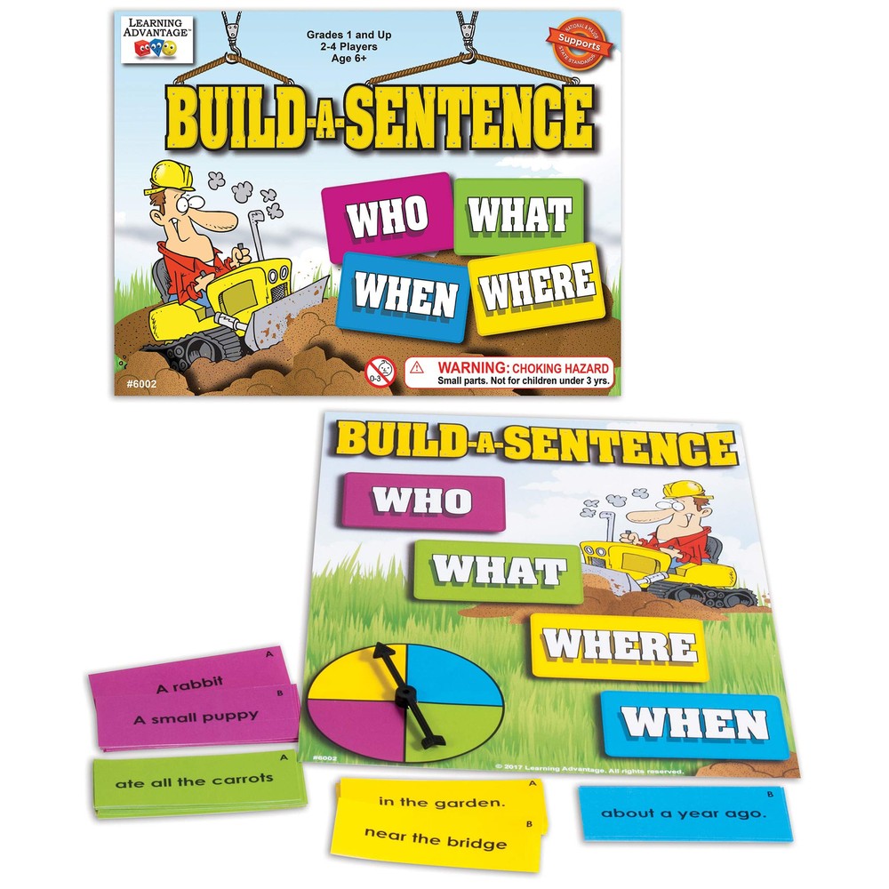 -6002 Build-A-Sentence - Learning Games for - Sentence Building and Literacy ...