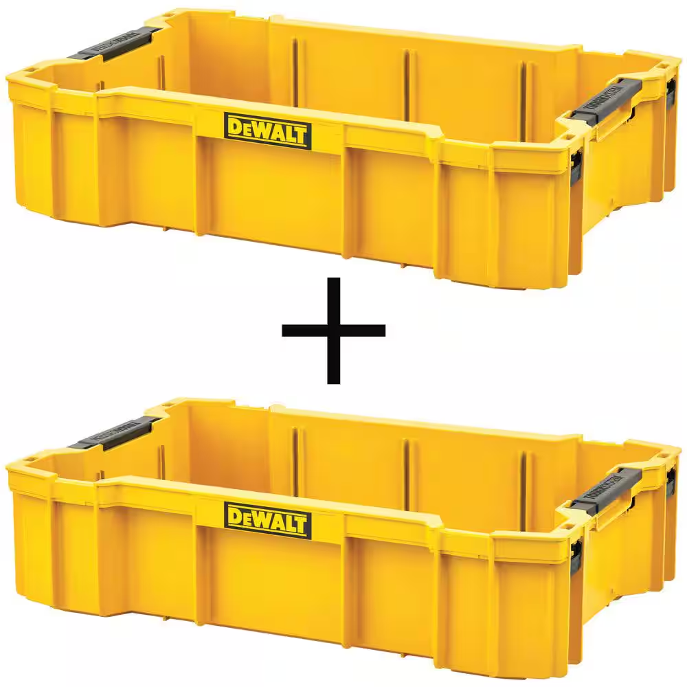 DEWALT TOUGHSYSTEM 2.0 Deep Tool Tray Storage 2-Pack for Organizing Tools