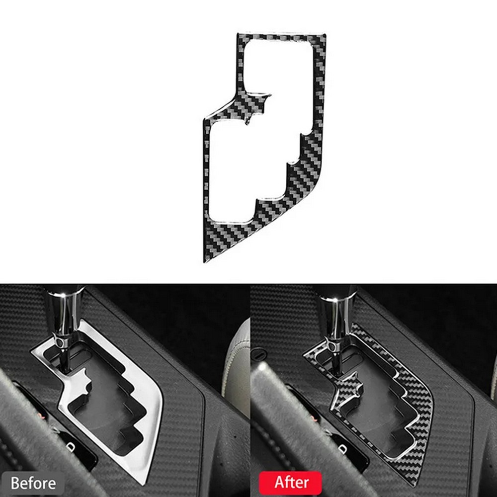 Carbon Fiber Inner Gear shift Panel Cover Trim For Corolla 2014-2018