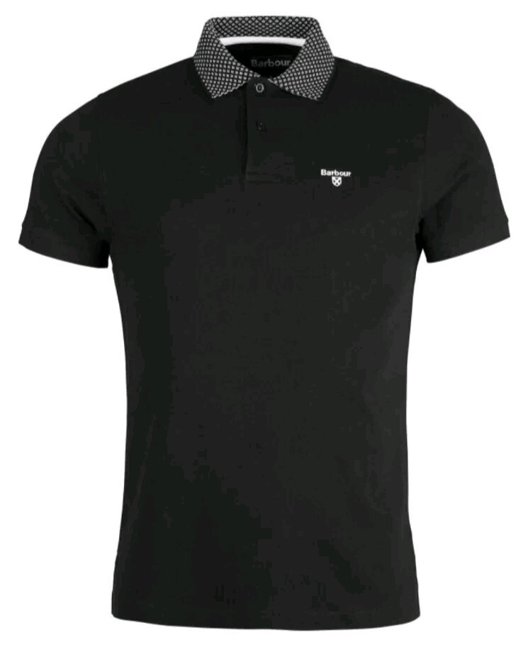 NWT Barbour Mens XL Bothain Polo-Black