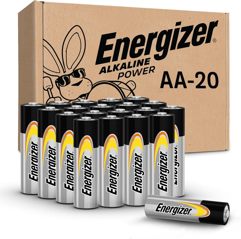 Alkaline Power AA Batteries (20 Pack), Double a Long-Lasting Alkaline Batteries