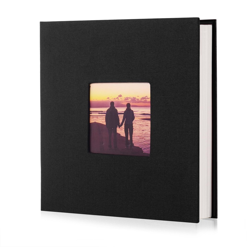 Photo Album Self Adhesive Scrapbook Album for 4×6 Pictures DIY Magnetic Linen...