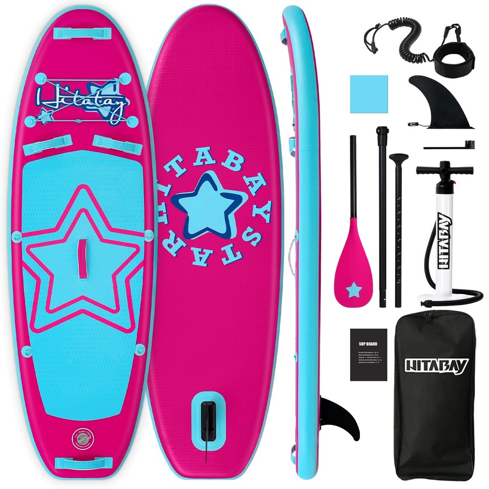 Kids Inflatable Stand Up Paddle Board with Durable Lightweight SUP Accessories